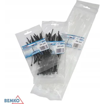 Stahovací páska Kabelové upínací pásky stahovací pásky MIX 100 kusů