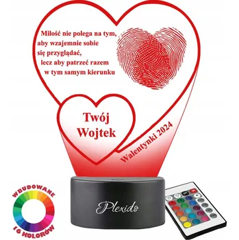 Lampička Noční lampa Plexido vícebarevná