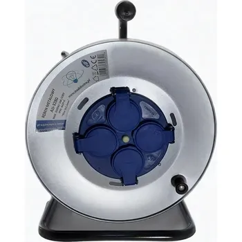 elektrický kabel Prodlužovací Kabel bubnový Pawbol 0 m 4 ks zásuvek šedý