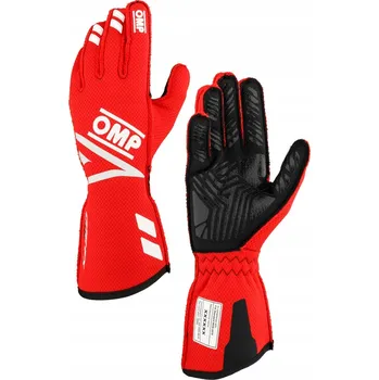 Rukavice Rukavice OMP One Evo FX FIA 8856-2018 červené vel L