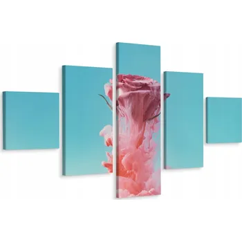 Obraz Vícedílný obraz Růže Abstraktní Květ 3D 250x150