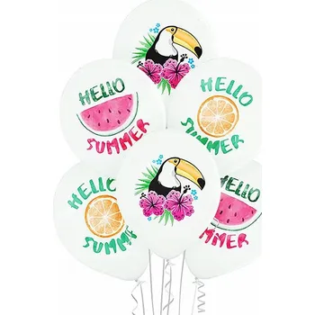 Balónek Latexové balónky Tukan Hello Summer Havajské 6 Ks