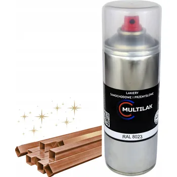 Barva ve spreji Lak barva ve spreji na hliník RAL 8023 Lesklá