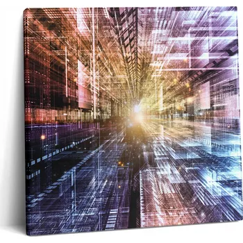 Obraz Fotoobraz na plátně do obýváku Rychlá montáž Abstraktní vzor světel