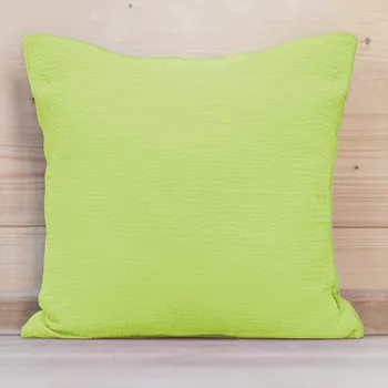 Povlak na dekorativní polštářek Mušelínový povlak na polštář MSN-058 Světle pistáciový 45 x 45 cm