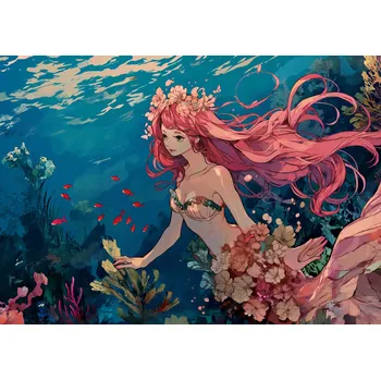 Plakát Plakát Nymfa Oceánu bez rámu 42 x 29,7 cm