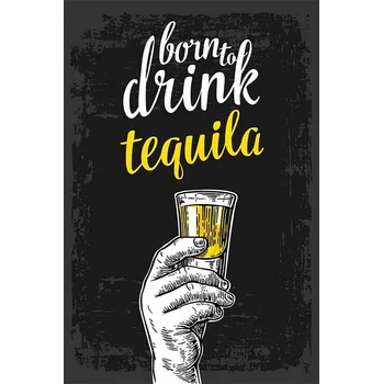 Obraz Cedule Born to drink tequila
