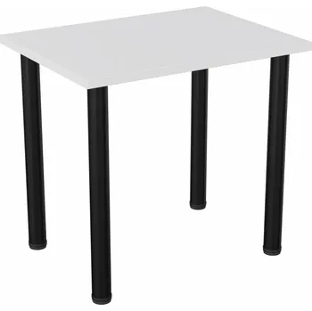 Konferenční stolek Stolek PLATAN ROOM obdélníkový 80 x 60 x 71 cm bílý, černý