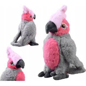 plyšák PLYŠÁK MAZLÍČEK PAPOUŠEK KAKADU RŮŽOVÝ PRO DĚTI