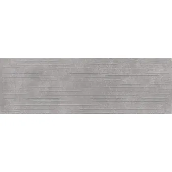 Obklad Obklad FLOWER CEMENTO šedý struktura matná 24x74 cm Cersanit