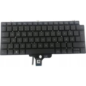 Náhradní klávesnice pro notebook NOVÁ ORIGINÁLNÍ Podsvícená klávesnice Dell Latitude 7310 |4CY2G NSK-QPABC