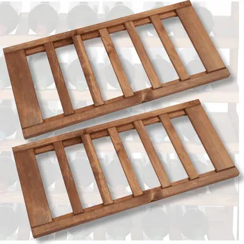 Dílenský regál Dřevěný skladový regál Wamar-Sosenka 3,6 x 70 x 33 cm, nosnost až 50 kg na polici