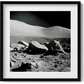 Obraz Dekorativní nástěnný obraz do pokoje Fotografie skal na Měsíci NASA 50x50 cm