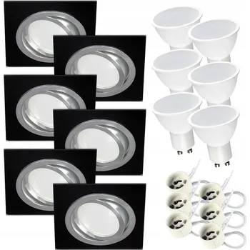 Stropní zapuštěné svítidlo Kwazar Luminaire 7 W černé 4000 K