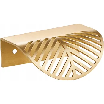 Nábytkové kování NÁBYTKOVÁ ÚCHYTKA HRANOVÁ FRIDA 60mm - 100% MOSAZ