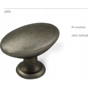 Nábytková úchytka SIRO 1855-34ZN28, vzhled cínu