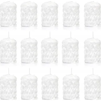 Svíčka Tradiční parafínová svíčka bez vůně Drobo 15 ks