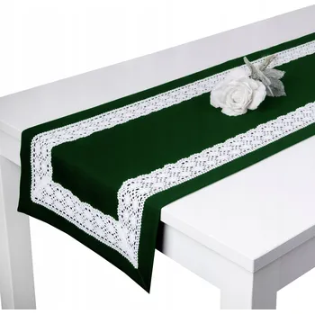 Obraz Běžec na stůl odstíny zelené 160 x 40 cm