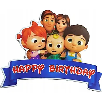 Obraz Zápich do dortu k narozeninám COCOMELON