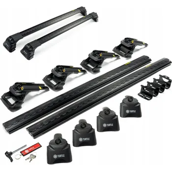 Příčník na automobil Střešní nosič bez podélných nosníků pro Renault Kangoo 1998-2008 černé tyče