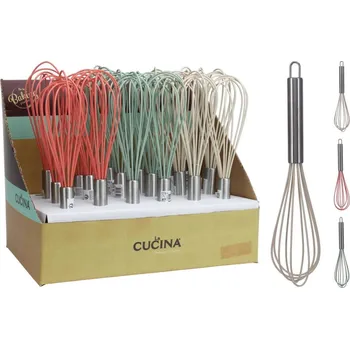 Šlehací metla Metlička na šlehání 26cm nerez+silikon KLC