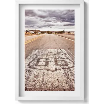 Obraz Dekorativní obraz v rámu do obýváku Route 66 Americká silnice 40x60 cm