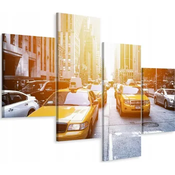 Obraz Vícedílný obraz Žluté Taxi PANORAMA 120x75