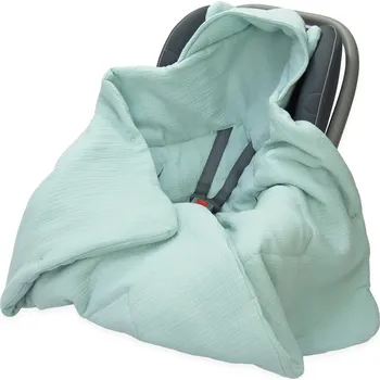 Zavinovačka ZAVINOVAČKA DO AUTOSEDAČKY/NOSÍTKA MUŠELÍNOVÁ S KAPUCÍ, DEKA Kerstin