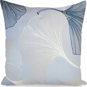 Polštář DEKORAČNÍ POVLEČENÍ NA POLŠTÁŘ 45x45 CM LISTY MĚKKÉ PŘÍJEMNÉ