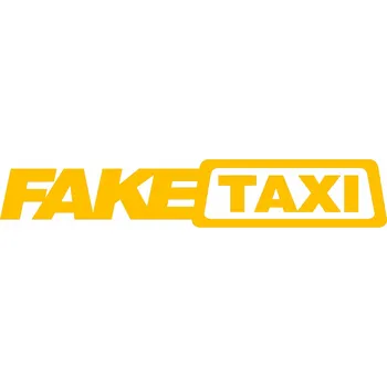 Samolepicí dekorace na vozidlo NÁLEPKA na auto FAKE TAXI 92x16 žlutá