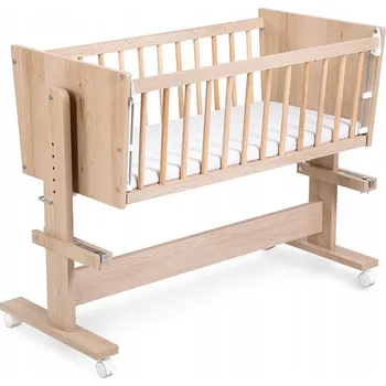 Dětská postýlka Přistýlka Dřevěná 80x50 Kolébka Buk ZOYA Littlesky