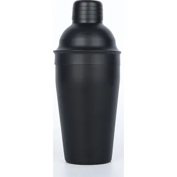 Shaker KOVOWÝ ŠEJKR ČERNÝ NA KOKTEJLY A NÁPOJE