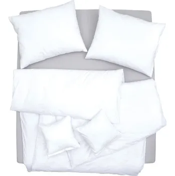 Povlečení SCANquilt povlečení KLASIK PLUS UNI bílá 140 x 200/70 x 90 cm