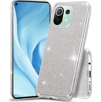 Pouzdro na mobilní telefon Zadní Kryt Hero Case pro Xiaomi Mi 11 Lite stříbrný