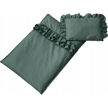 Povlečení SADA POVLEČENÍ DO KOČÁRKU - 2dílné ROLKY lahvově zeleň