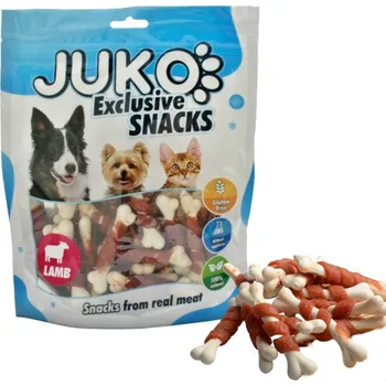 Pamlsek pro psa JUKO petfood s.r.o. Lamb & White Calcium Bone JUKO Snacks 250 g