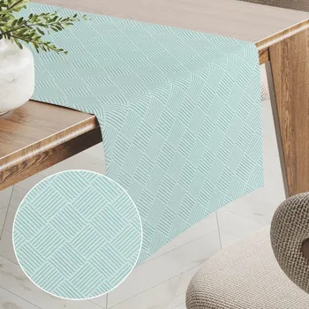 ubrus Teflonový běhoun na stůl Milano TF-050 - světle mentolový 20x120 cm