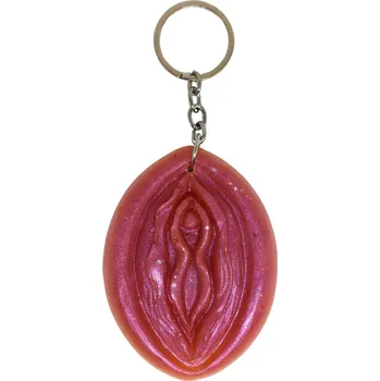 Klíčenka - ZLATÝ PRCINY Barva: Růžová