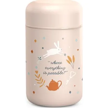 Termoska Suavinex Termoska na příkrmy WONDERLAND - RŮŽOVÁ