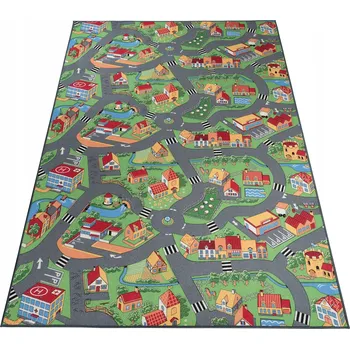 Koberec KOBEREC CESTA VESNICE ULICE MĚSTO FARMA AUTA CARS 150X200