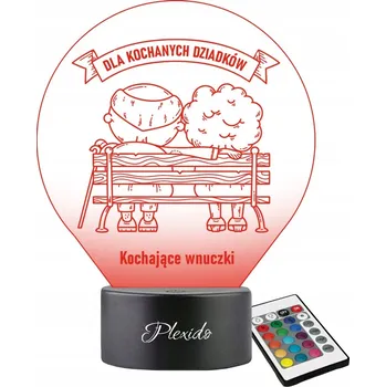 Lampička LED 3D lampička - figurka s přáním pro milované prarodiče