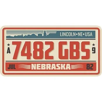 Obraz Cedule USA značky - Lincoln Nebraska