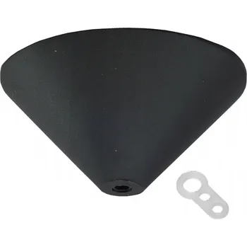 Černá matná rozeta pro závěsné svítidlo, stropní krytka, krabička, lampa pavouk LOFT