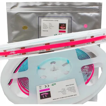 LED osvětlení NEON LED pásek 2835 COB 12V 45W 9W/m růžový PINK