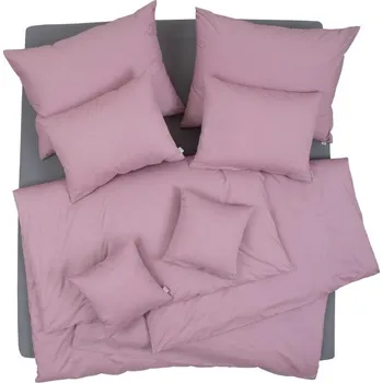 Povlečení SCANquilt povlečení KLASIK PLUS UNI starorůžová 140 x 200/70 x 90 cm