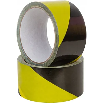 Výstražná páska 6 x Výstražná páska černo-žlutá 50 mm x 33 m PVC