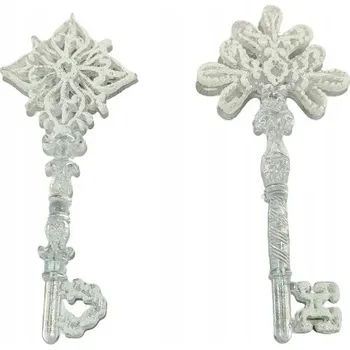 Vánoční dekorace Ozdobné vánoční koule ve tvaru Vánoční Baňky 16 cm 2 ks