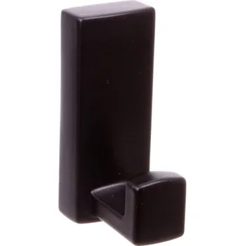 Věšák Černý jednoduchý věšák na nábytek do koupelny