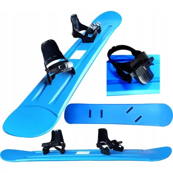 Snowboard SNOWBOARDOVÉ PRKNO SÁNĚ KLOUZÁK PRO DĚTI VČETNĚ VÁZÁNÍ