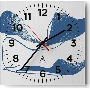 Hodiny Nástěnné hodiny do obýváku 40x40 Minimalistické Tiché Hodiny na skle Bez hlučnosti